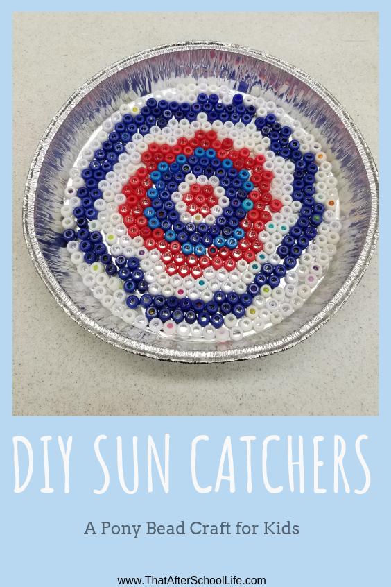 This fun pony bead sun catcher activity will get kids designing a work of art. Get kids developing fine motor development with this simple craft project.