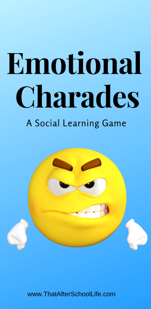 Promoting social-emotional development is an important part of a quality after school program.  Emotional Charades is a fun social learning game that allows children to explore emotions. Help kids identify when others are feeling certain emotions.  