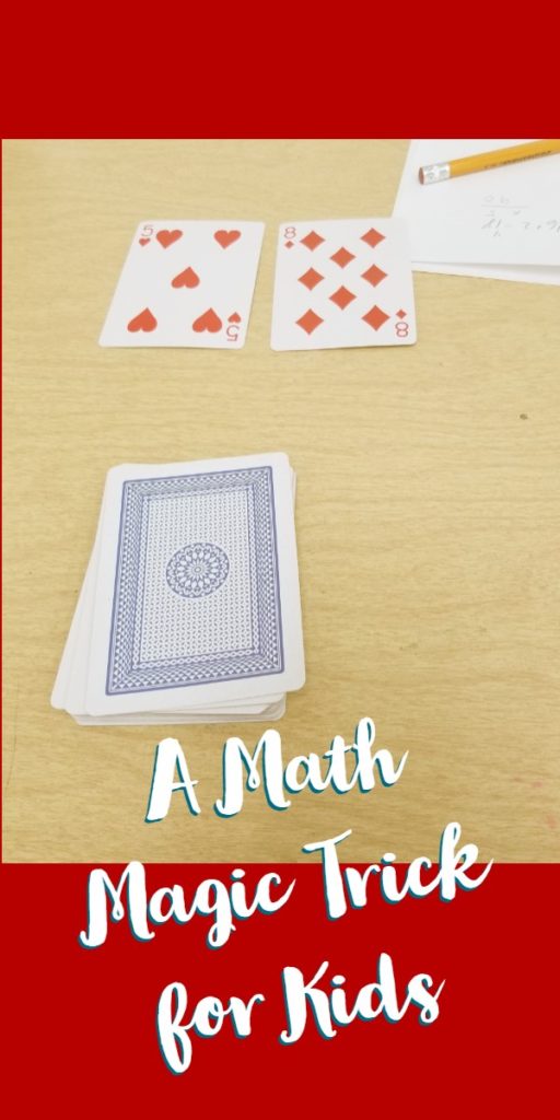 This math magic trick will wow kids and adults alike. I have got to be honest, I have no idea how this works, but it is amazing and it will shock the kids every time!  Plus, it gets them thinking about math in a fun enjoyable way.