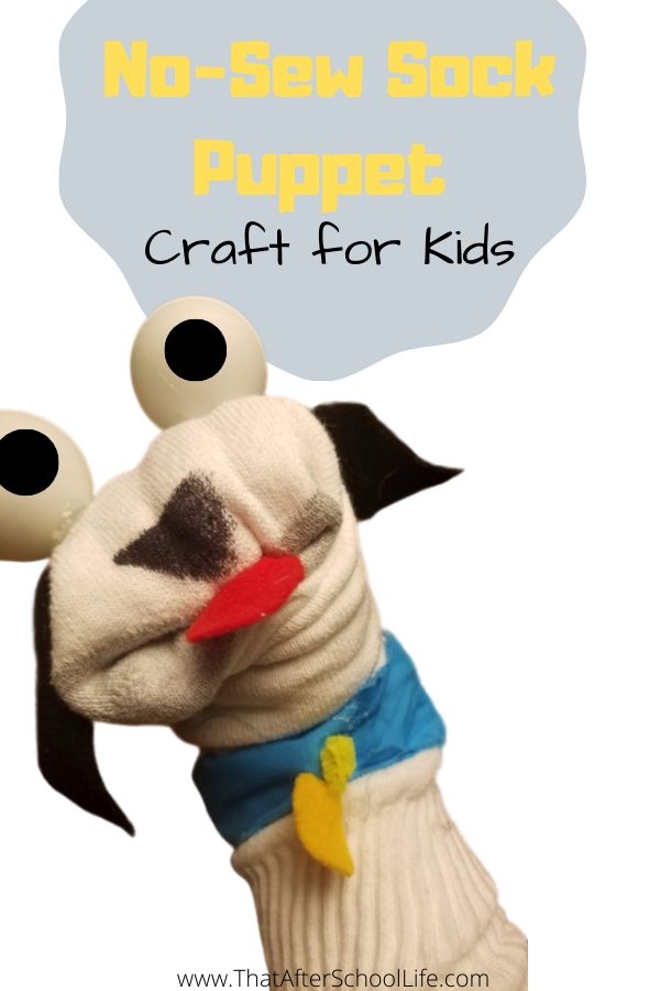 No-Sew Sock Puppet Dog Craft – That After School Life