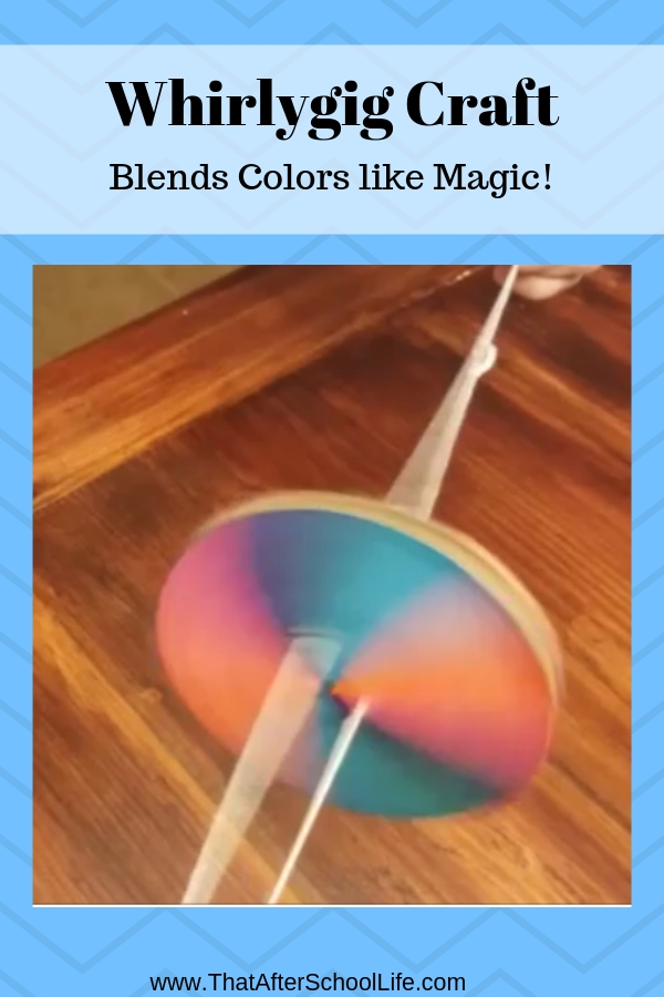 Check out this whirlygig craft for kids. Watch as the colors blend before your eyes. This activity is easy to make and is fun for kids of all ages.