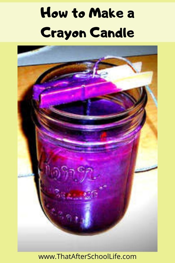 Recycled crayon candles craft for kids is a earth friendly way of getting rid of old crayons and turning them into a beautiful candle. 