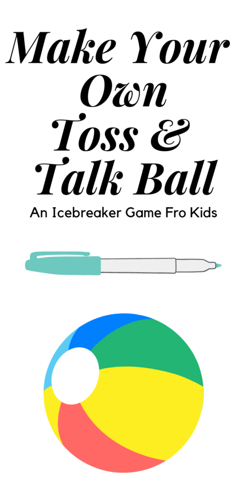  The toss and talk ball is a great ice breaker activity for people who are just getting to know one another. Here are some questions to get you started. 