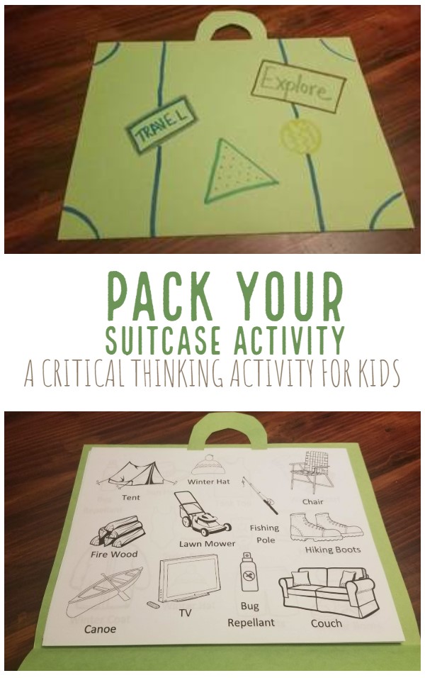 Have kids pack a suitcase to travel the north pole, to Africa or to the beach! Would you bring a scarf to the beach? How about a canoe to Africa?  This introductory global learning activity is a great way to get kids thinking about what they will need to bring with them in very cold, or warm temperatures. 