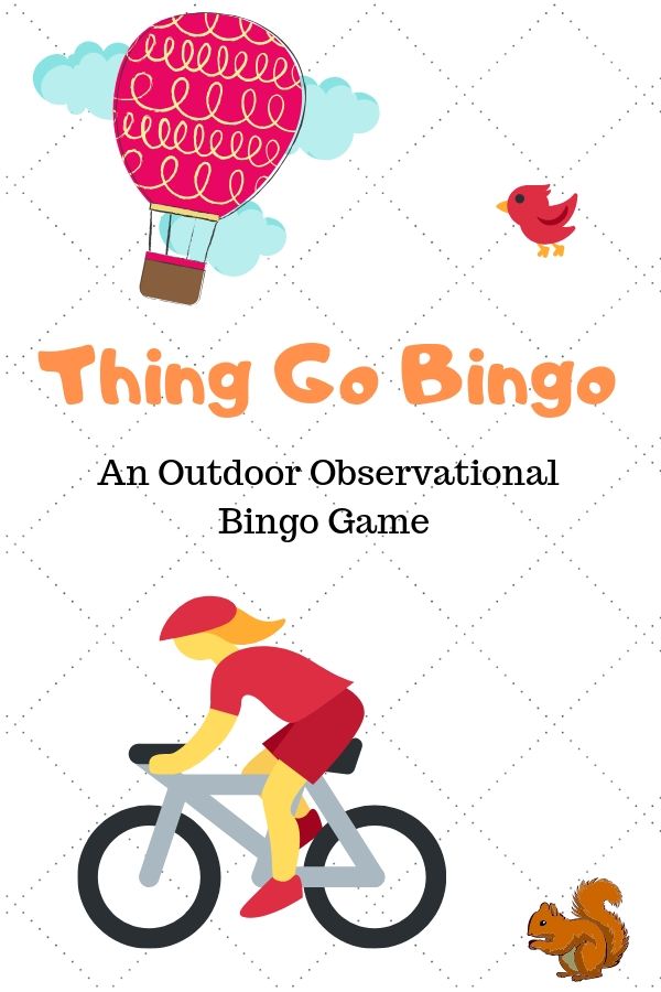 This twist on traditional bingo develops observational and critical thinking skills for kids. Get outdoors and play Thing Go Bingo! Kids will be challenged to develop a list of things they see move by them while outdoors, then turn it into a fun bingo game! 